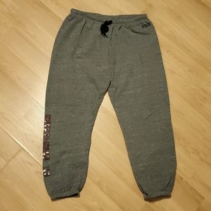 PINK Victoria's Secret Size Large gray joggers.